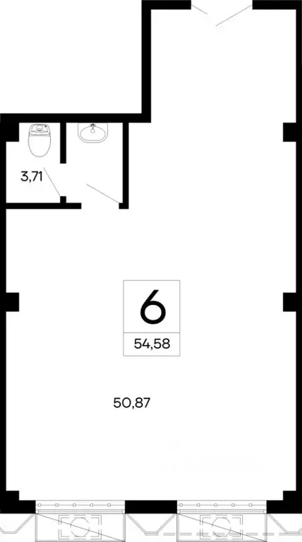 Офис в Крым, Симферополь ул. Крымская, 2 (55 м) - Фото 2