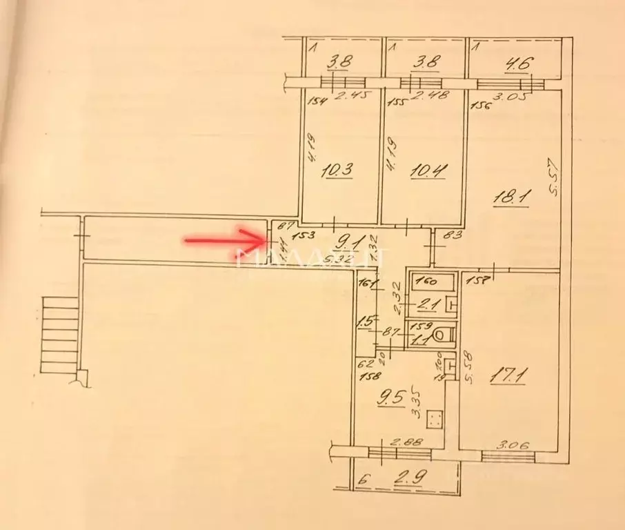 4-к кв. Самарская область, Самара просп. Карла Маркса, 487 (80.0 м) - Фото 0