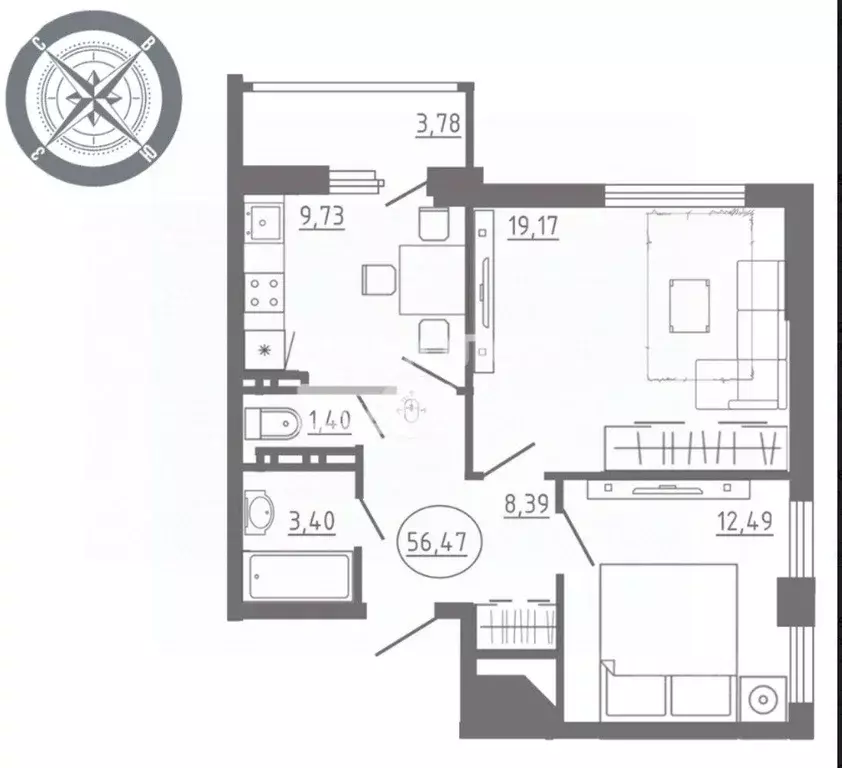 2-к кв. Орловская область, Орел Раздольная ул., 29 (55.8 м) - Фото 2