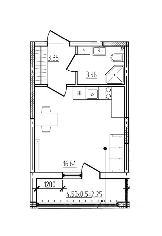 Студия Краснодарский край, Новороссийск Моренуар жилой комплекс (25.72 ... - Фото 1