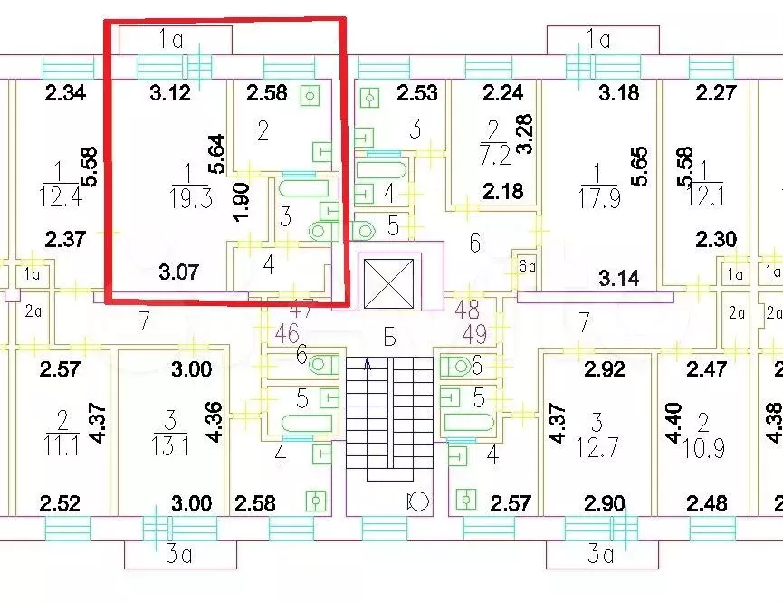 Аукцион: 1-к. квартира, 31,3 м, 7/8 эт. - Фото 1