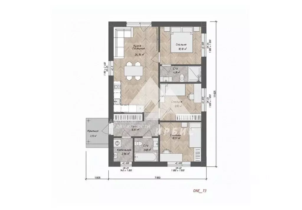 Дом в Алтайский край, Первомайский район, с. Фирсово Цветочная ул. (96 ... - Фото 2