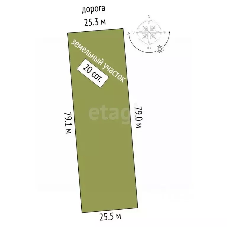 Участок в Крым, Ленинский район, с. Ильичево ул. Виноградная (20.0 ... - Фото 2