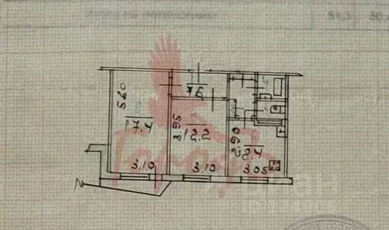 2-к кв. Орловская область, Орел ул. Фомина, 25 (51.3 м) - Фото 1