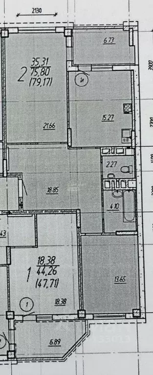 2-к кв. Брянская область, Брянск ул. Дуки, 63 (75.8 м) - Фото 1