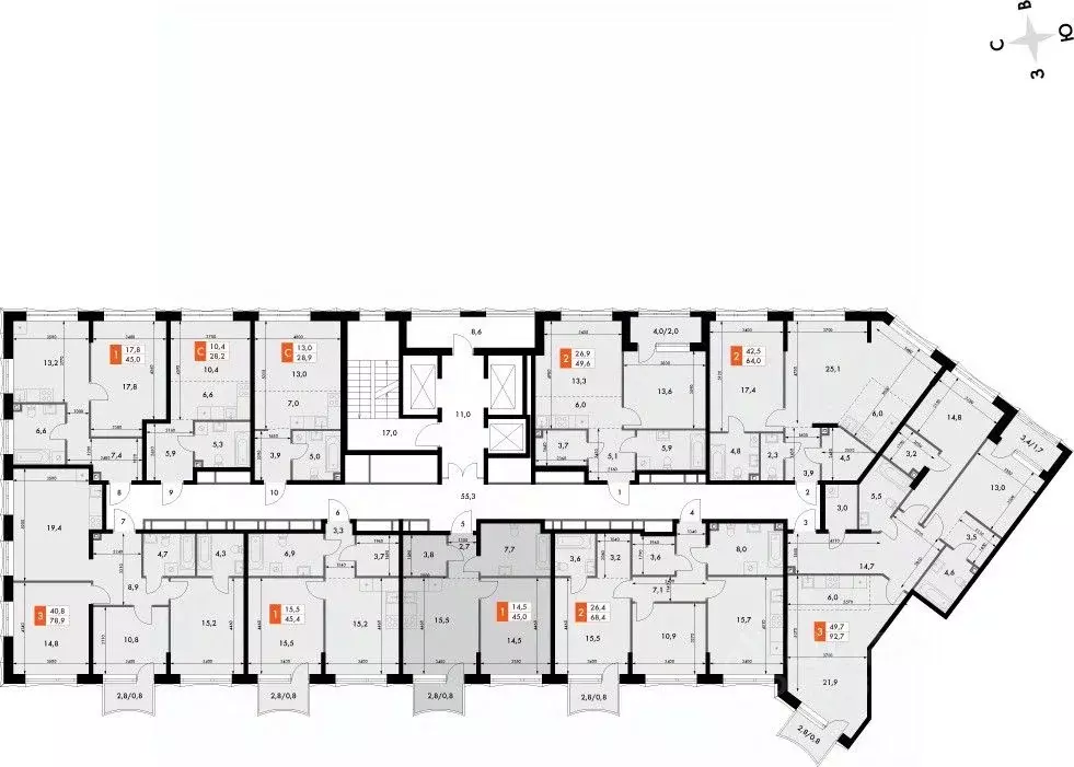 1-к кв. Нижегородская область, Нижний Новгород Черниговская ул. (45.0 ... - Фото 1