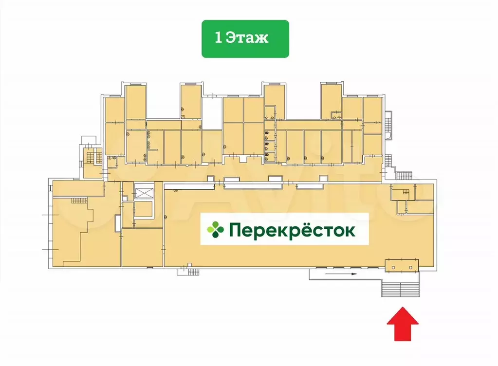 Продажа габ - Супермаркет Перекрёсток - 2473,0 м - Фото 0