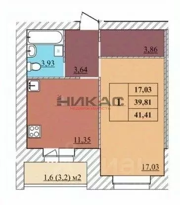 1-к кв. Ярославская область, Ярославль пос. Норское, пер. 3-й Норский, ... - Фото 1