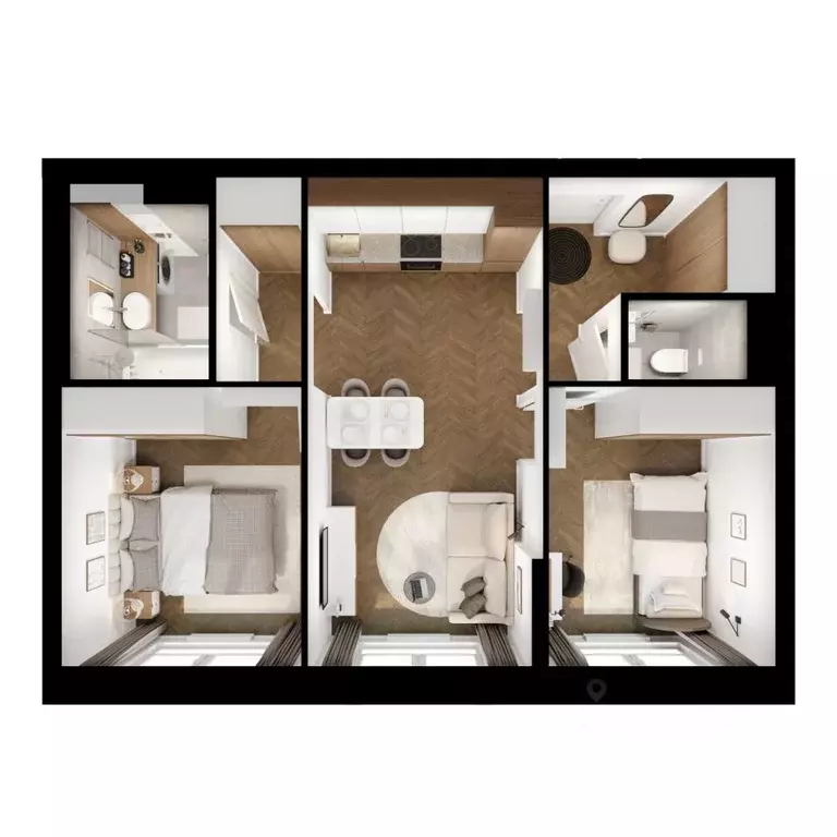 2-к кв. Московская область, Ленинский городской округ, Боброво пгт ... - Фото 2