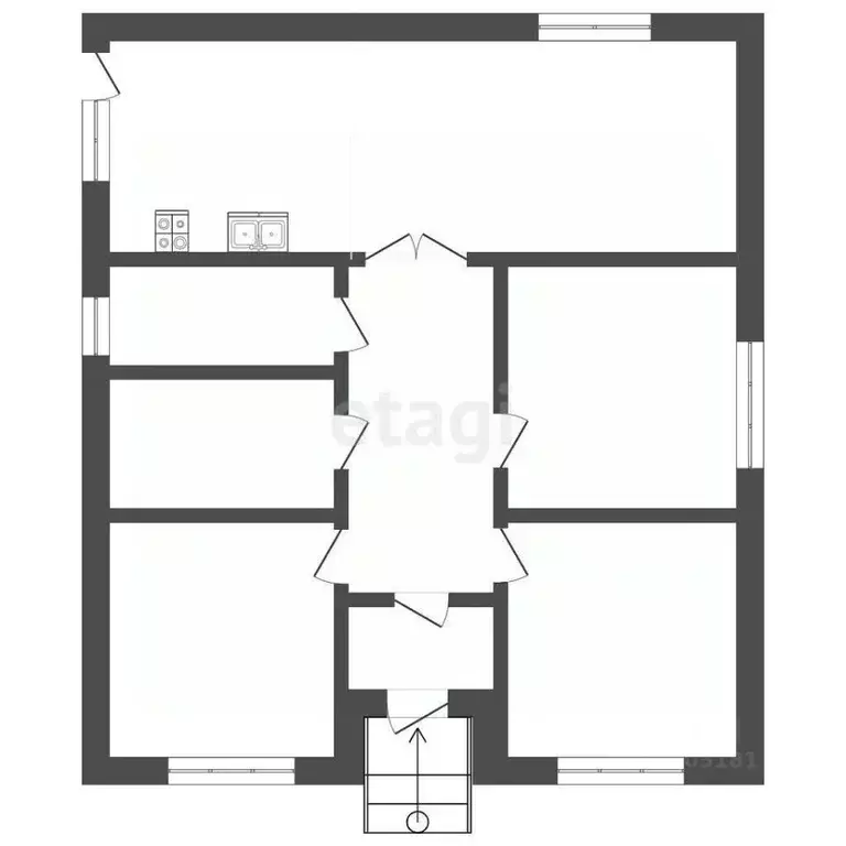 Дом в Ростовская область, Азовский район, Поселок Красный сад, ... - Фото 2