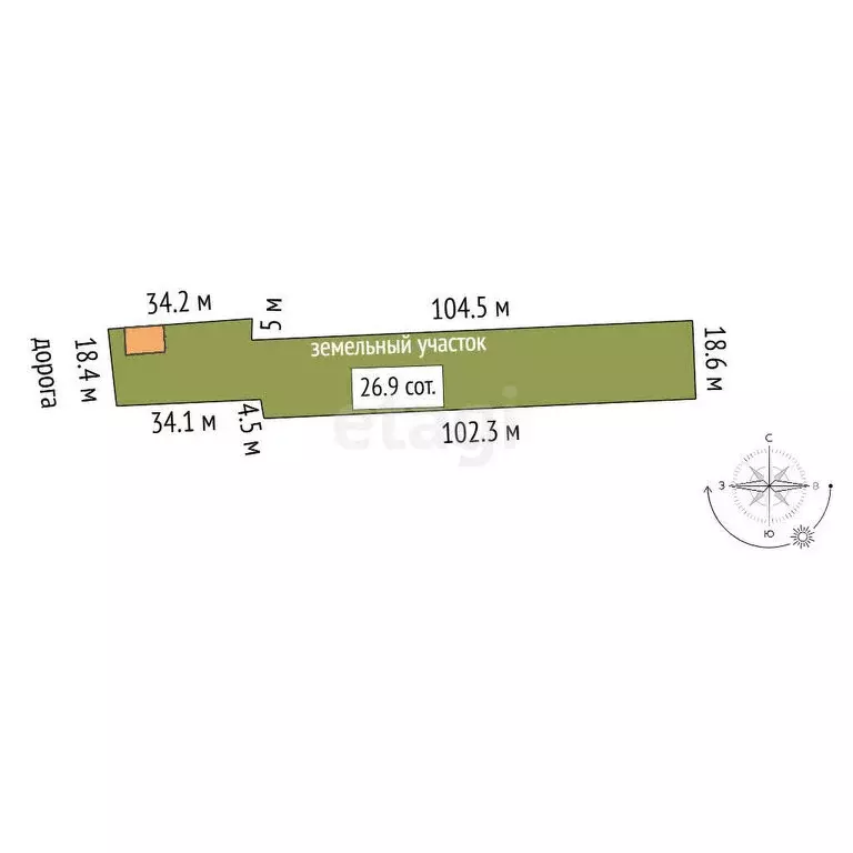 Дом в Новоспасск, Школьная улица (58 м) - Фото 1