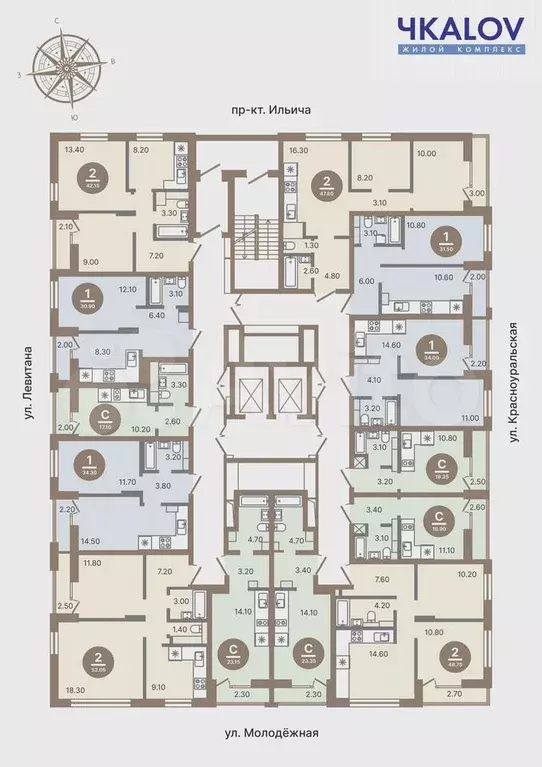 Квартира-студия, 18,9 м, 10/18 эт. - Фото 1