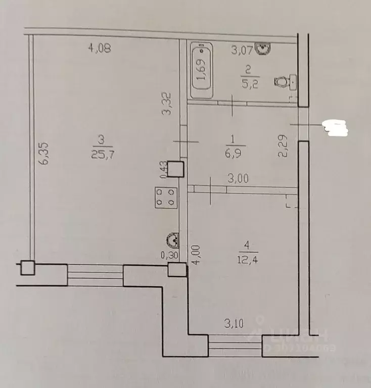 2-к кв. Башкортостан, Уфа ул. Рихарда Зорге, 70 (50.0 м) - Фото 1