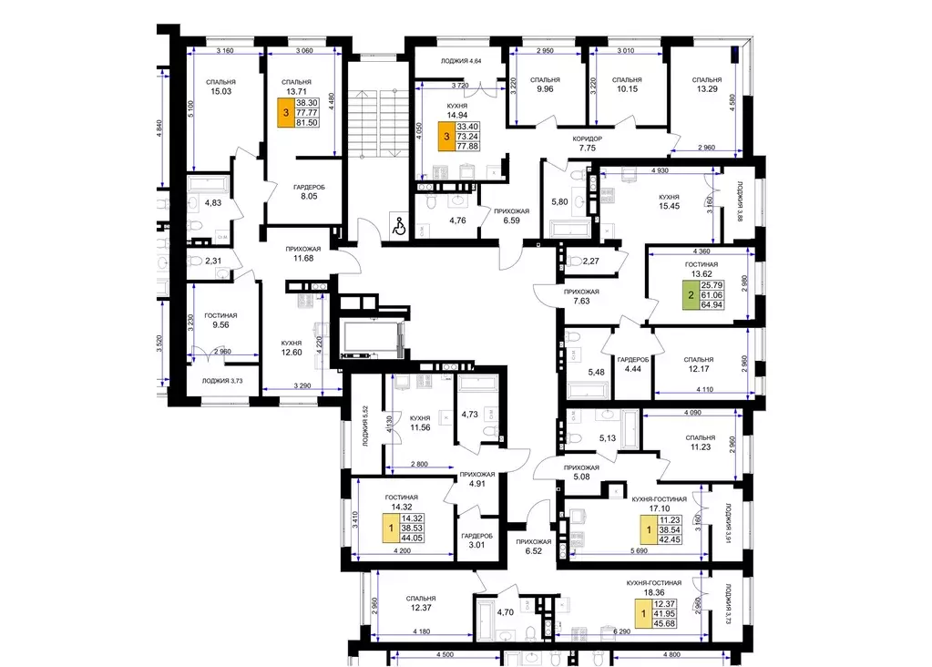 3-к кв. Калининградская область, Гурьевск ул. Героя России ... - Фото 2