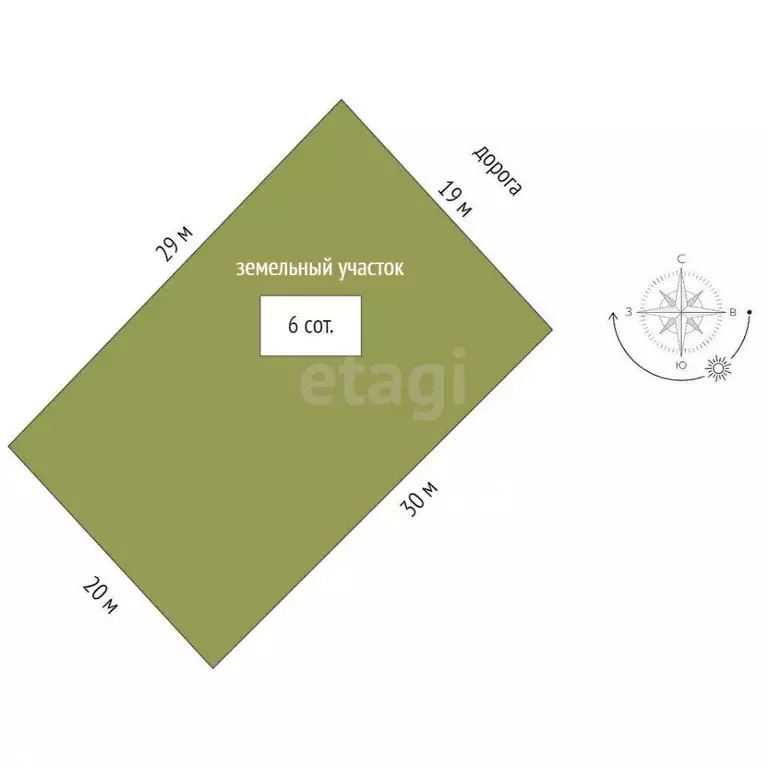 Участок в Ростовская область, Аксайский район, Ольгинское с/пос, ... - Фото 2