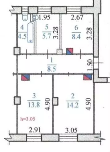 3-к кв. Свердловская область, Серов просп. Серова, 60 (55.0 м) - Фото 0