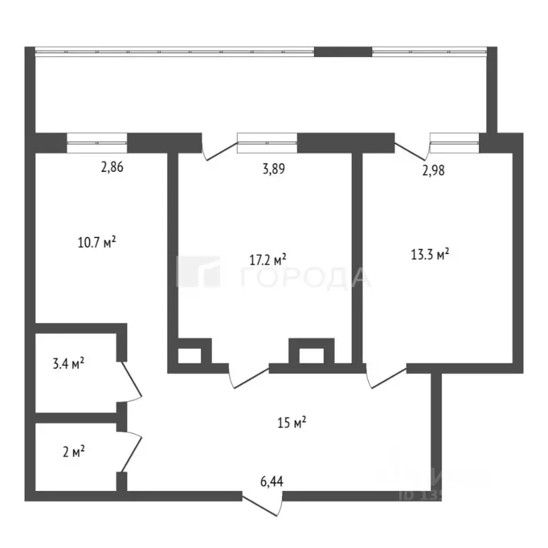 2-к кв. Алтайский край, Барнаул ул. Папанинцев, 119/1 (71.0 м) - Фото 2