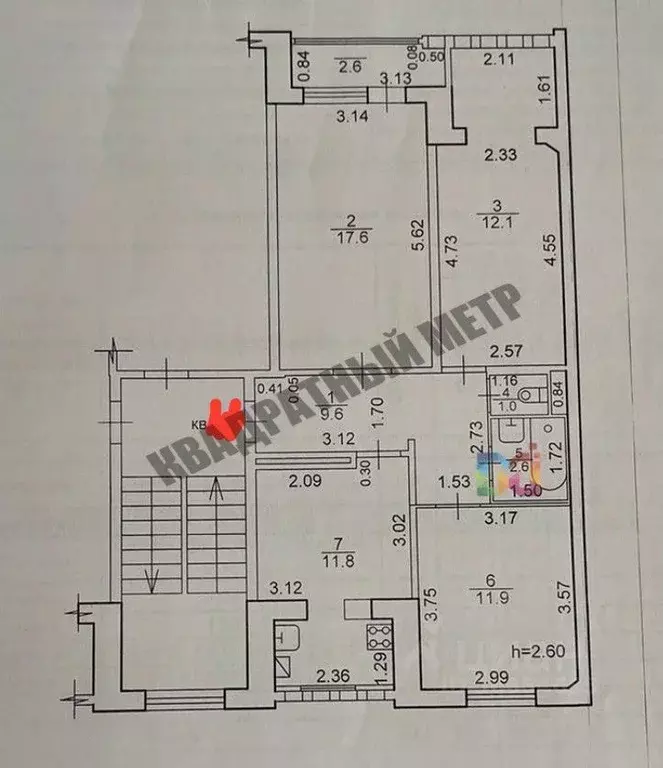 3-к кв. Калмыкия, Элиста 7-й мкр, 5к5 (69.9 м) - Фото 2