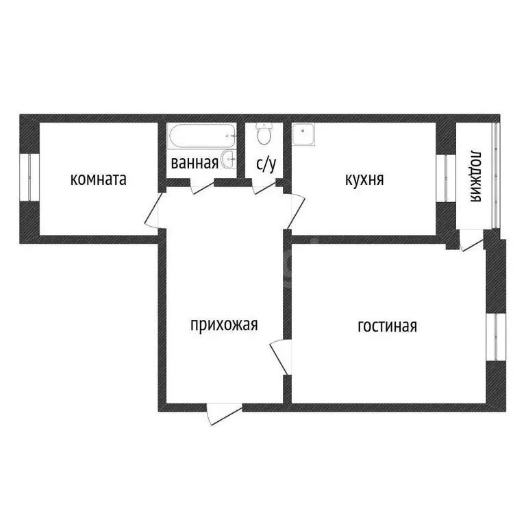 2-комнатная квартира: Курган, жилой район Заозёрный, 4-й микрорайон, ... - Фото 1