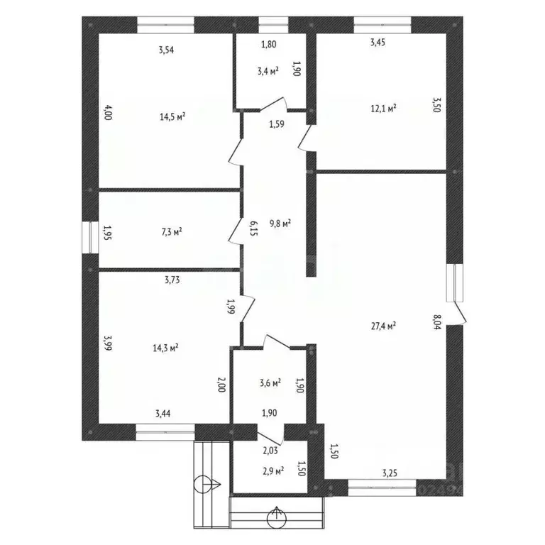 Дом в Башкортостан, Иглинский район, с. Акбердино Центральная ул., 57 ... - Фото 1