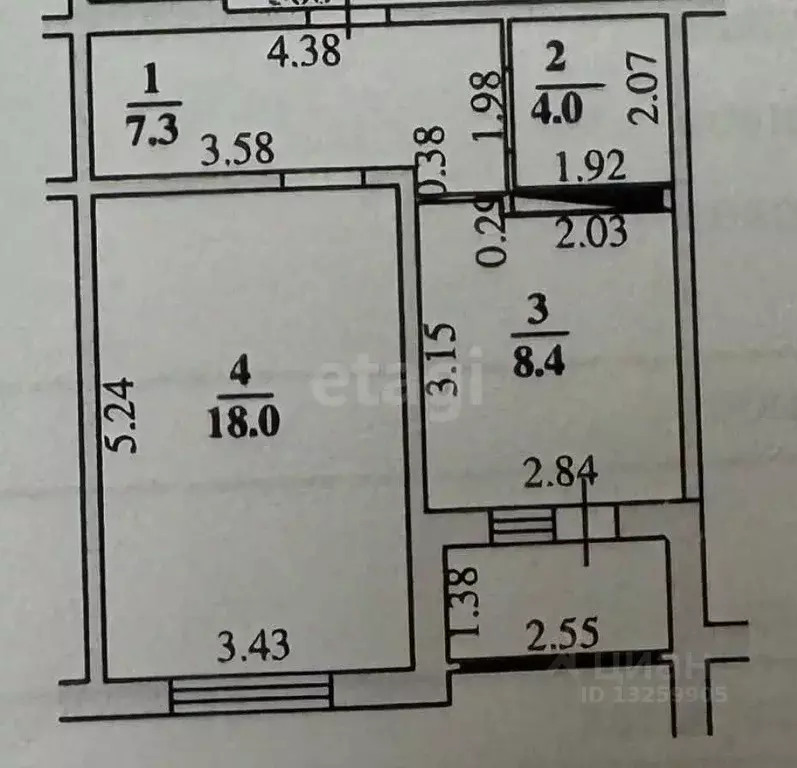 1-к кв. Липецкая область, Липецк ул. Осканова, 6 (37.7 м) - Фото 0