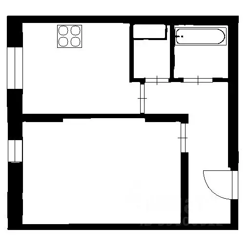 1-к кв. Ленинградская область, Всеволожский район, пос. Бугры бул. ... - Фото 2