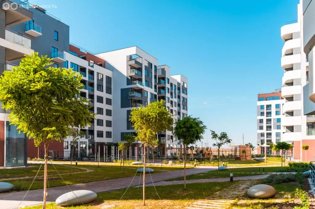 1-комнатная квартира: Прибрежное, Лазурная улица, 1 (30 м) - Фото 1