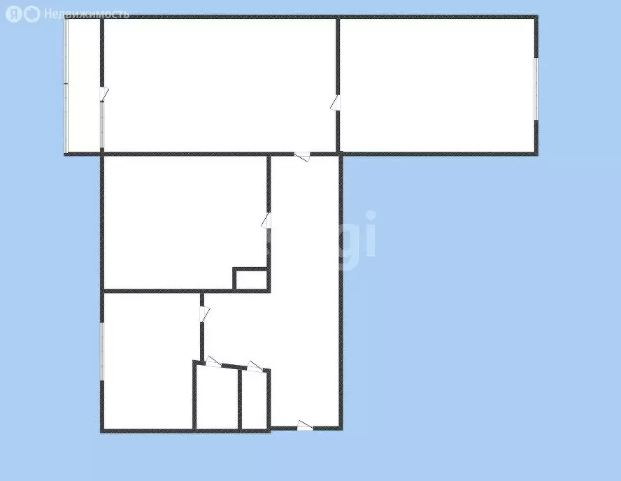 3-комнатная квартира: Губкин, проспект Горняков, 8 (59.2 м) - Фото 1