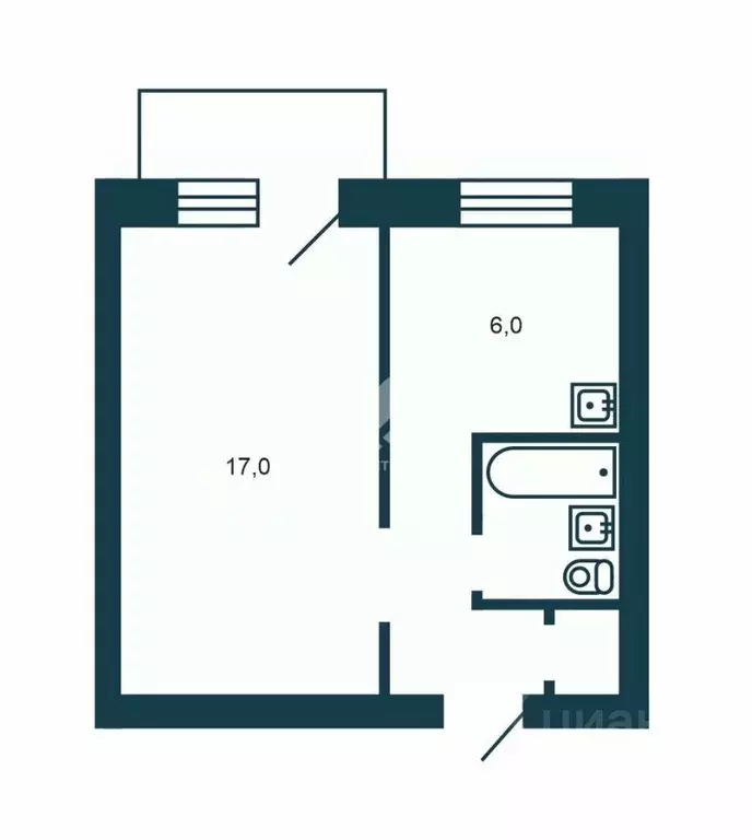 1-к кв. Новосибирская область, Искитим Южный мкр, 14А (29.0 м) - Фото 2