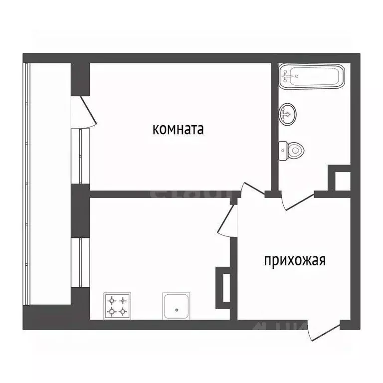 1-к кв. Иркутская область, Иркутский муниципальный округ, Маркова рп, ... - Фото 2