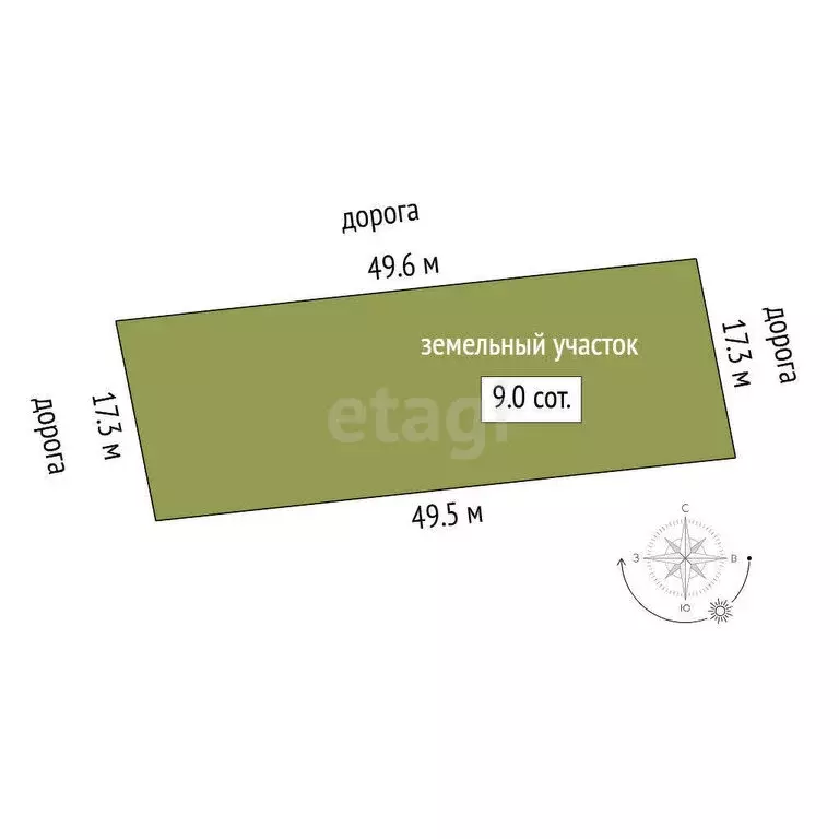 Участок в Тюменский район, деревня Есаулова (8.97 м) - Фото 0