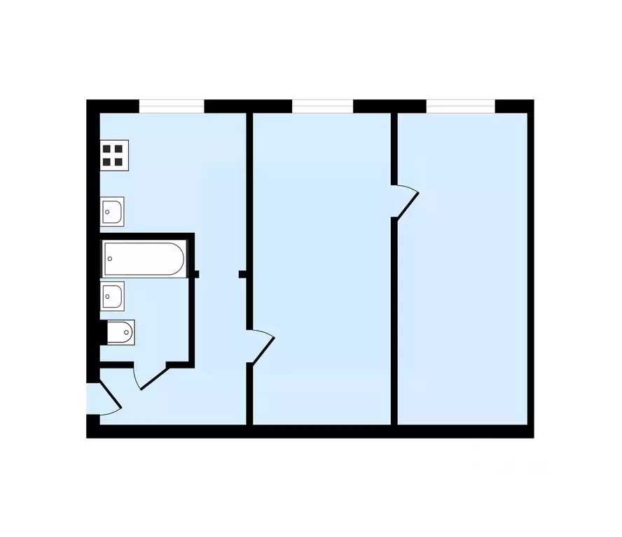 2-к кв. Московская область, Химки Сходня мкр, Первомайская ул., 28/2 ... - Фото 2