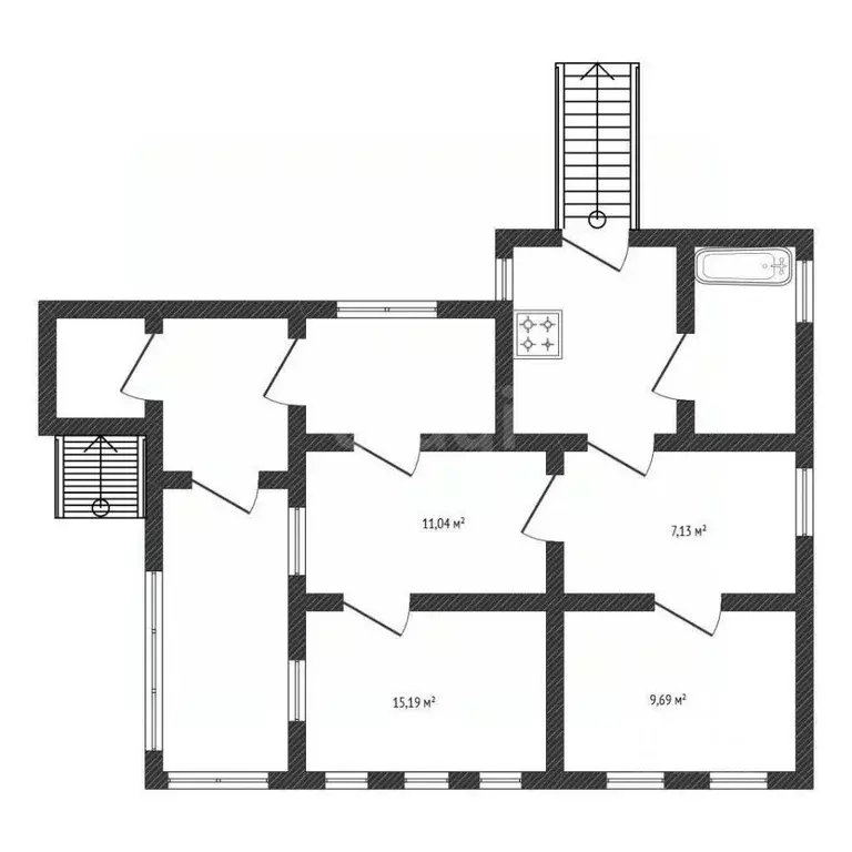 Дом в Белгородская область, Валуйки ул. Чернышевского, 46 (80 м) - Фото 2
