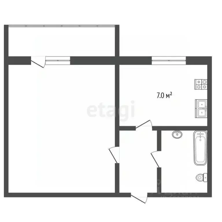 2-к кв. Ямало-Ненецкий АО, Муравленко ул. Муравленко, 13 (48.0 м) - Фото 2