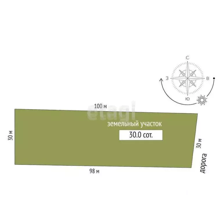 Участок в Крым, Черноморский район, Окуневское с/пос, с. Знаменское ... - Фото 2