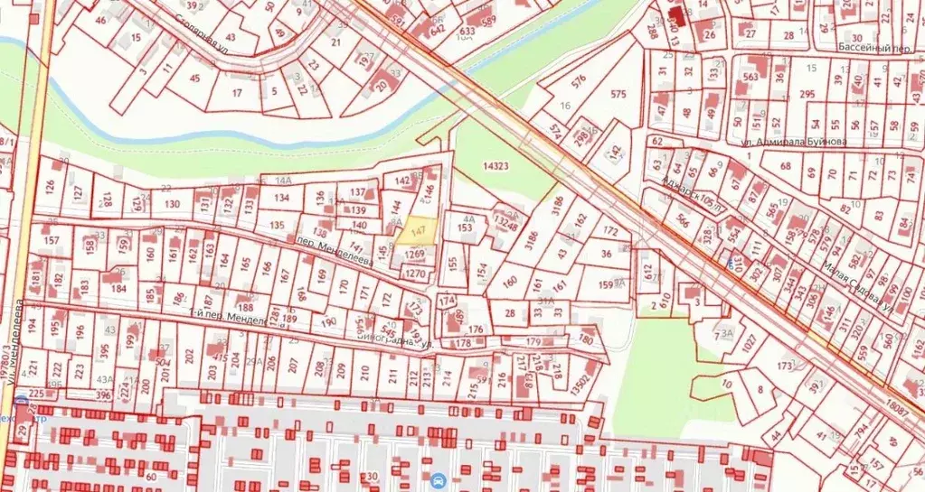 Участок в Калининградская область, Калининград пер. Менделеева, 6Б ... - Фото 1