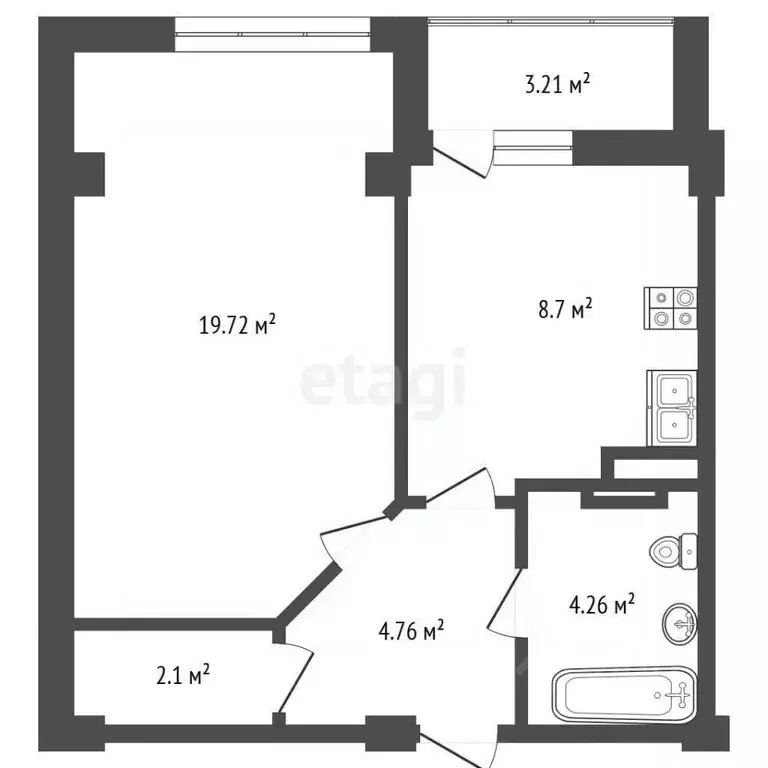 1-к кв. Севастополь ул. Горпищенко, 104Вк2 (41.0 м) - Фото 2