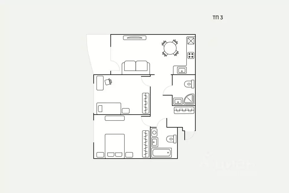 3-к кв. Москва ш. Энтузиастов, 3к1 (72.0 м) - Фото 2