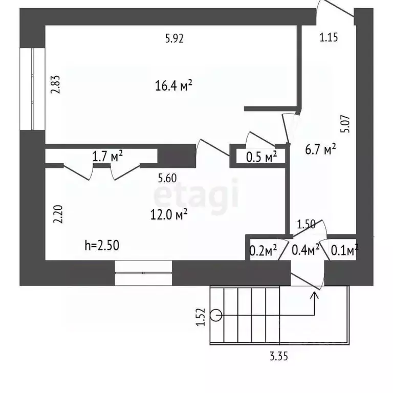 Офис в Башкортостан, Стерлитамак ул. Дружбы, 62 (38 м) - Фото 1
