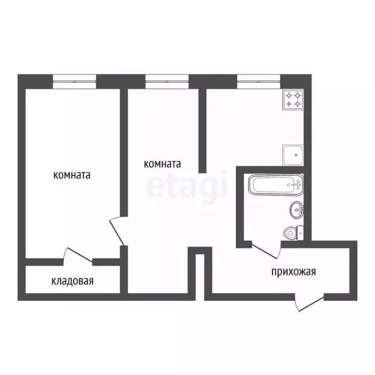 2-к кв. Красноярский край, Красноярск Зеленая Роща мкр, ул. ... - Фото 1