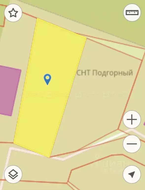 Участок в Татарстан, Казань Подгорный СНТ, 344 (3.4 сот.) - Фото 2