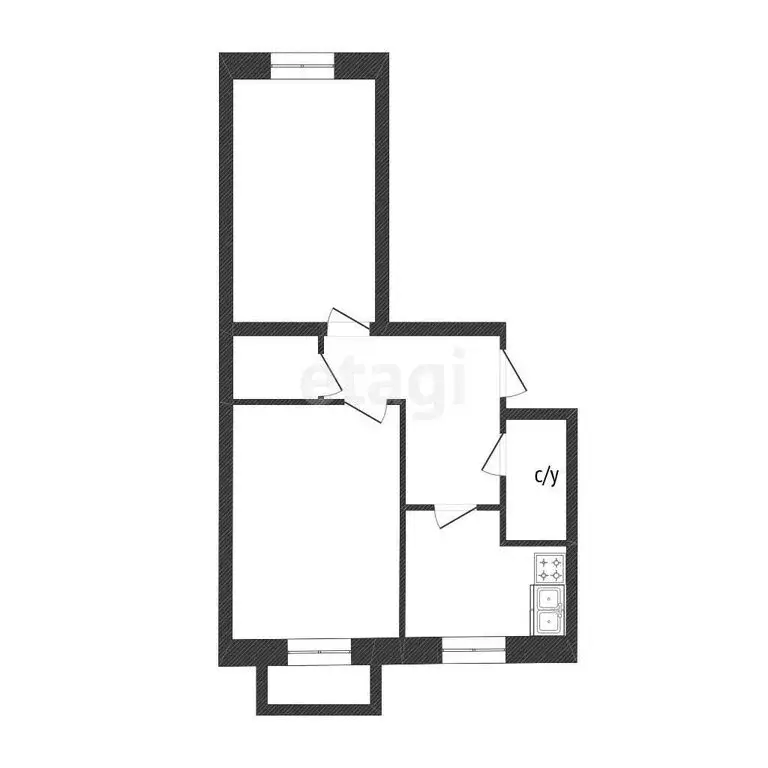 2-комнатная квартира: Кострома, улица Титова, 1А (44.7 м) - Фото 0