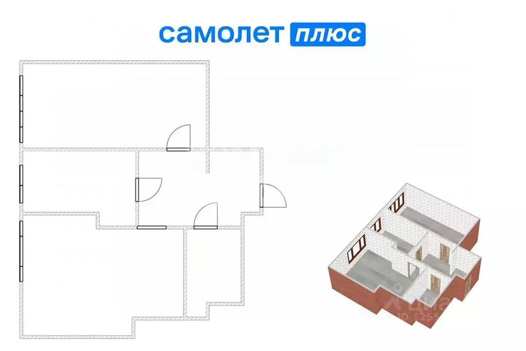 3-к кв. Кемеровская область, Кемерово ул. Дружбы, 28/7 (59.1 м) - Фото 2