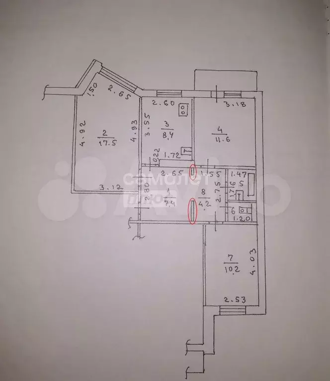 3-к. квартира, 62,5 м, 2/9 эт. - Фото 0