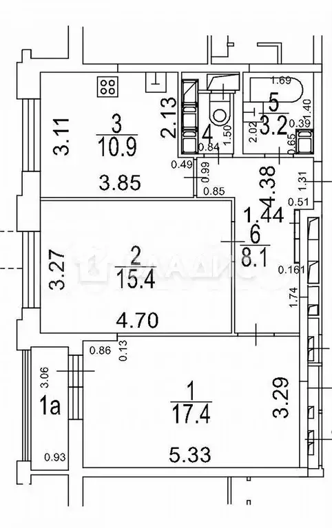 2-к. квартира, 60 м, 20/24 эт. - Фото 0