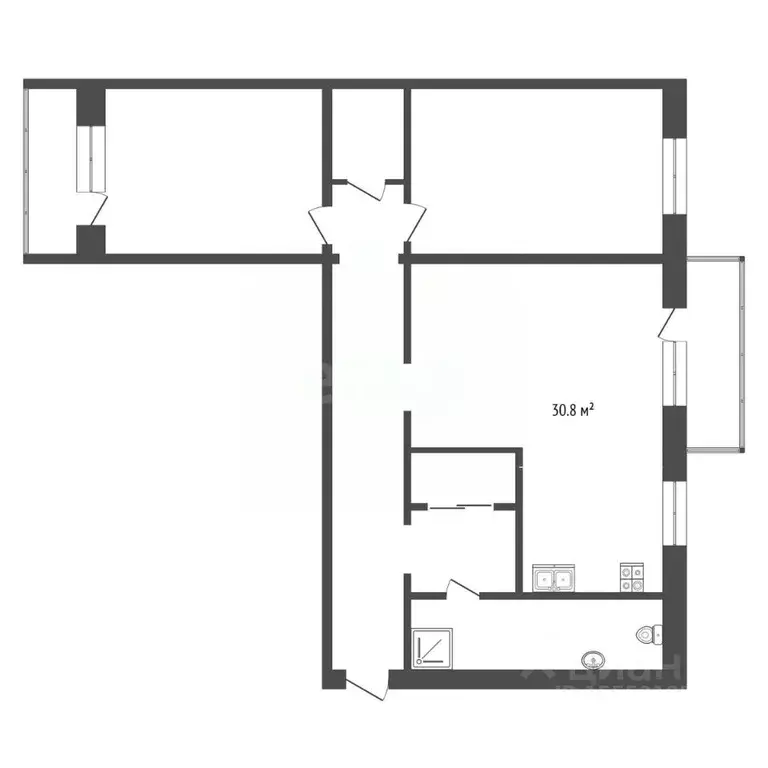 3-к кв. Самарская область, Самара ул. Стара-Загора, 52 (84.0 м) - Фото 1