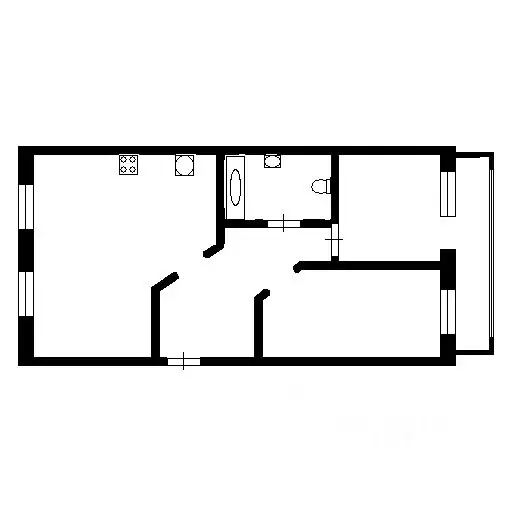 2-к кв. Иркутская область, Братск бул. Космонавтов, 3 (55.0 м) - Фото 1
