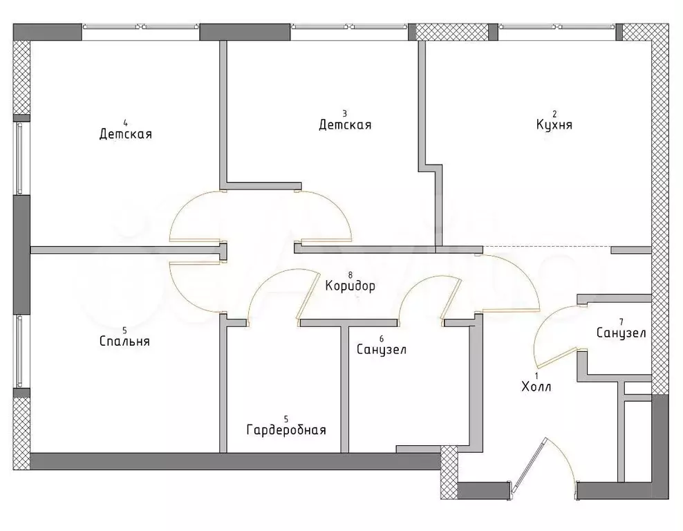 3-к. квартира, 55 м, 6/10 эт. - Фото 0