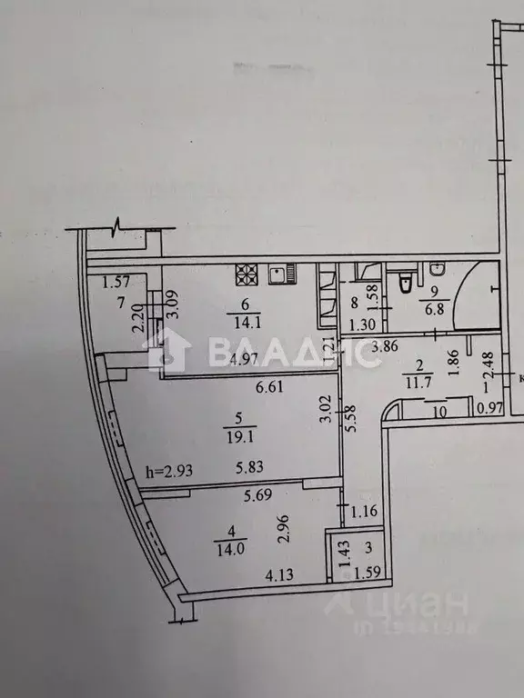 2-к кв. Московская область, Реутов Лесная ул., 11 (81.3 м) - Фото 2