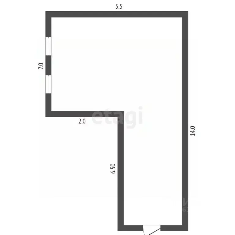 Офис в Саха (Якутия), Якутск ул. Лермонтова, 33 (56 м) - Фото 1